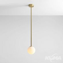 Pinne plafon long E14 10W brass